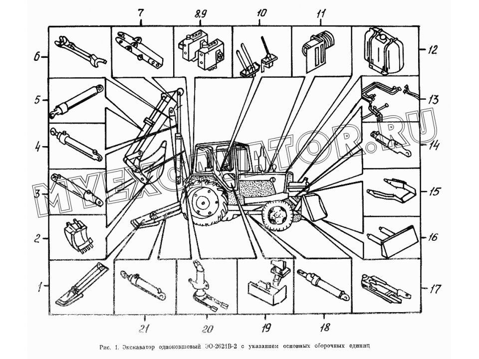 Схема гидравлики экскаватора юмз 2621