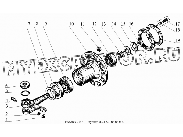 Ступица ДЗ-122А.03.03.000 Дормаш ДЗ-122Б