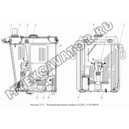 Электрооборудование кабины А122Б-1.15.01.000-01