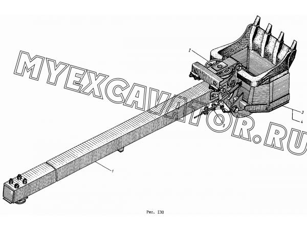 Ковш с рукоятью 652.190 Донэкс ЭО-4112 Ковш с рукоятью 652.190 Донэкс ЭО-4112