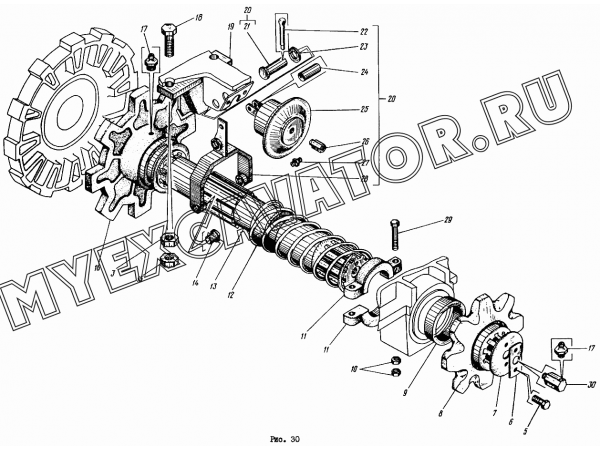 Механизм ходовой ЭО-4111B.10.07.00.000 Донэкс ЭО-4112 Механизм ходовой ЭО-4111B.10.07.00.000 Донэкс ЭО-4112