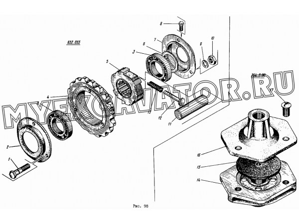 Ограничитель 652.055. Клапан быстрого оттормаживания 264.5.00 Донэкс ЭО-4112