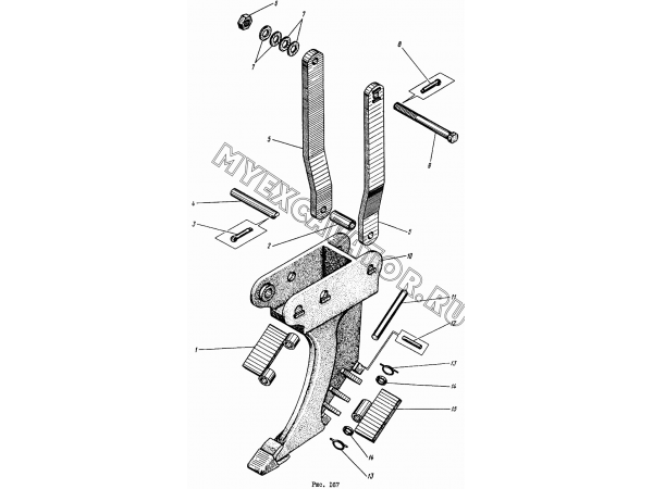 Рыхлитель ЭО-4111В.00.07.01.000 Донэкс ЭО-4112
