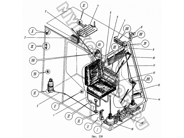 Оборудование кабины ЭО-4112.30.11.00.000-10 Донэкс ЭО-4112