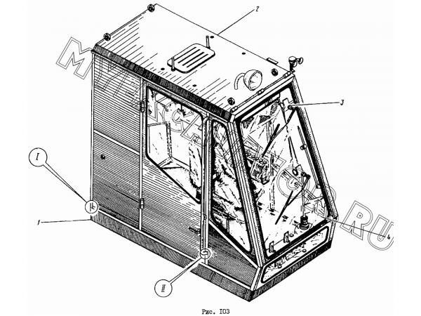 Кабина машиниста ЭО-4112.30.00.00.000-10 Донэкс ЭО-4112