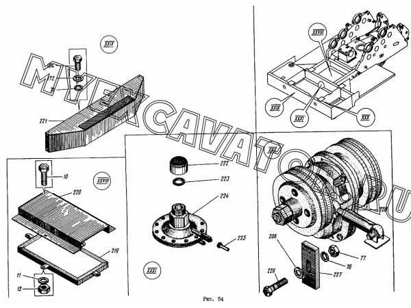 Платформа поворотная ЭО-4112.20.00.00.000 Донэкс ЭО-4112