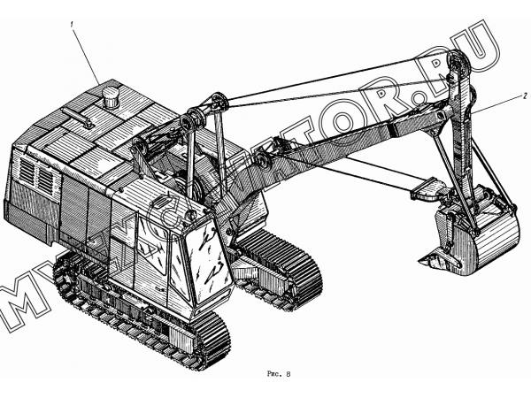 Экскаватор с оборудованием обратная лопата ЭО-4112.00.00.00.000-05 Донэкс ЭО-4112