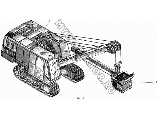 Экскаватор с оборудованием прямая лопата ЭО-4112.00.00.00.000-03 Донэкс ЭО-4112
