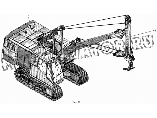 Экскаватор с оборудованием рыхлитель ЭО-4112.00.00.00.000-07 Донэкс ЭО-4112