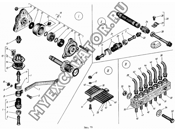 Пневморазводка ЭО-4112.20.55.00.000 Донэкс ЭО-4112