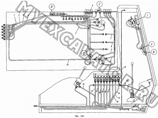 Пневморазводка ЭО-4112.30.11.27.000 Донэкс ЭО-4112