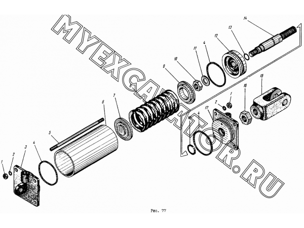 Пневмоцилиндр ЭО-4112.20.39.00.000 Донэкс ЭО-4112