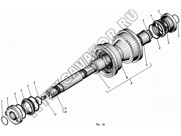 Каток опорный ЭО-4112.10.40.00.000. Каток поддерживающий ЭО-4112.10.40.00.000-01 Донэкс ЭО-4112