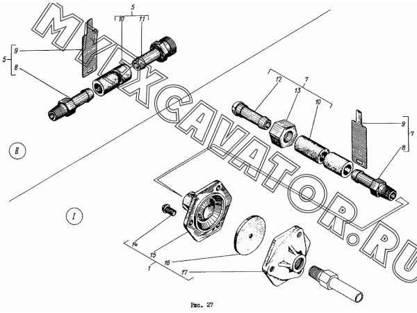 Пневморазводка ЭО-4111В.10.05.00.000 Донэкс ЭО-4112