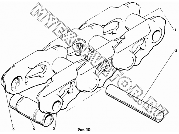 Цепь гусеничная ЭО-5125.01.05.100 ВЭКС ЭО-5221