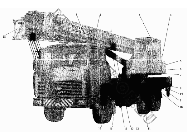 Автомобильное шасси КС-45717А.39.000 Автокран КС-45717А-1