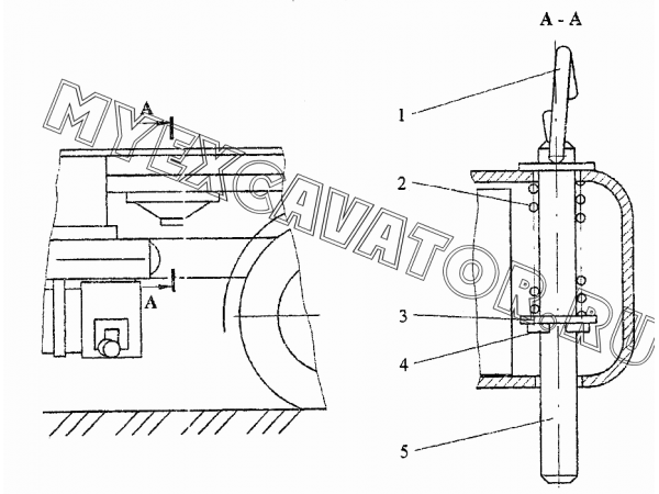 Установка подпятника КС-45717.00.100 Автокран КС-45717А-1