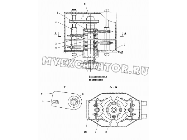 Токосъемник КС-35714.80.200 Автокран КС-45717А-1