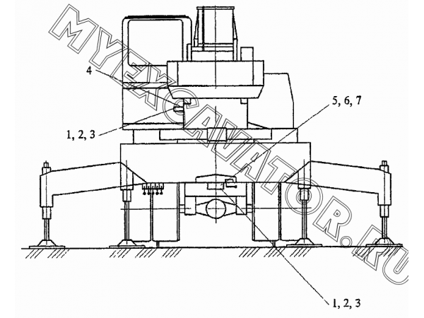 Установка креномера КС-45717.93.000-1 Автокран КС-45717А-1