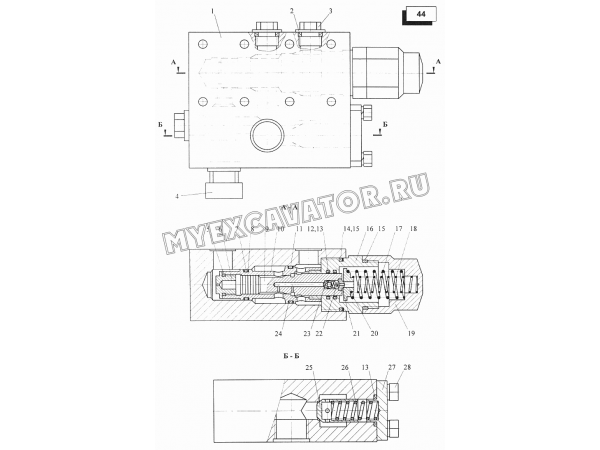 Гидроблок уравновешивания (У3.20.10.000-2) Автокран КС-45717-1