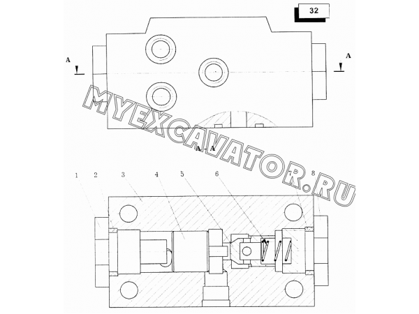 Гидрозамок (КС-45717.31.400) Автокран КС-45717-1