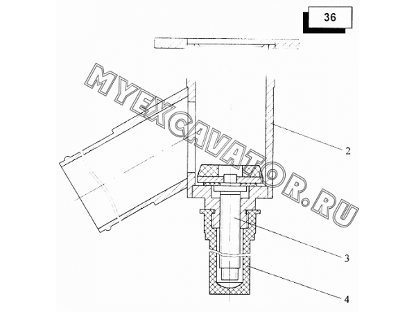 Клапан запорный (КС-45717.83.440-1) Автокран КС-45717-1