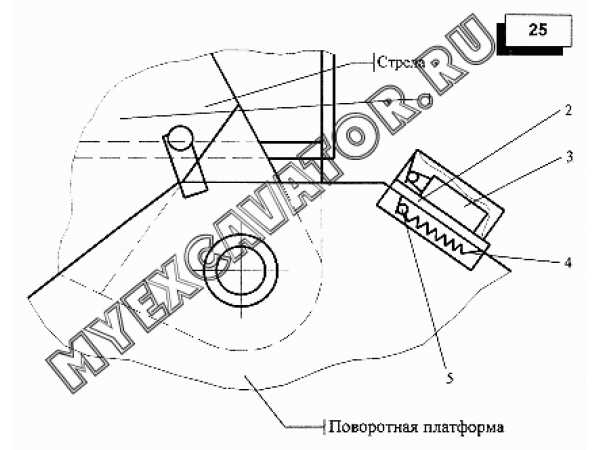 Ограничитель наклона стрелы Автокран КС-45717-1