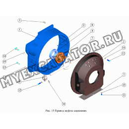 Привод муфты сцепления ММЗ Д-245.9E2