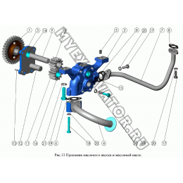 Приемник масляного насоса и масляный насос ММЗ Д-245.9E2