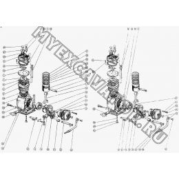 Пневмокомпрессор и его установка ММЗ Д-245.12