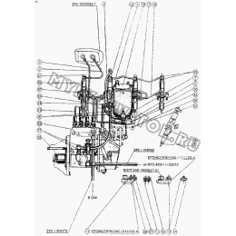 Топливные трубопроводы и установка топливной аппаратуры ММЗ Д-245.12