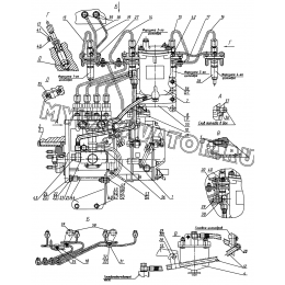 Топливные трубопроводы и установка топливной аппаратуры ММЗ Д-245.30