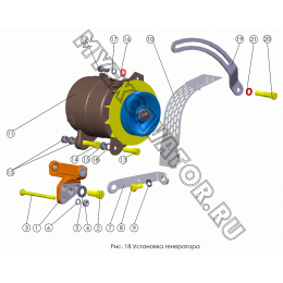 Установка генератора ММЗ Д-245.30