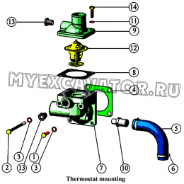 Установка термостата ММЗ Д-245.43S3АМ