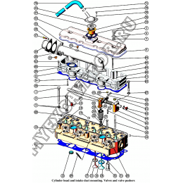 Установка головки цилиндров и впускного тракта. Клапаны и толкатели клапанов ММЗ Д-245.43S3АМ
