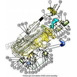 Установка системы рециркуляции выхлопных газов ММЗ Д-245.43S3АМ