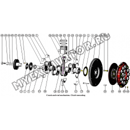 Поршни и шатуны. Коленчатый вал и маховик. Сцепление ММЗ Д-245.43S3АМ