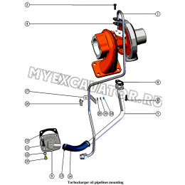 Маслопроводы турбокомпрессора ММЗ Д-245.43S3АМ
