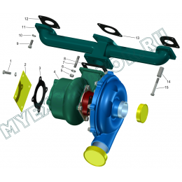 Установка турбокомпрессора ММЗ Д-245
