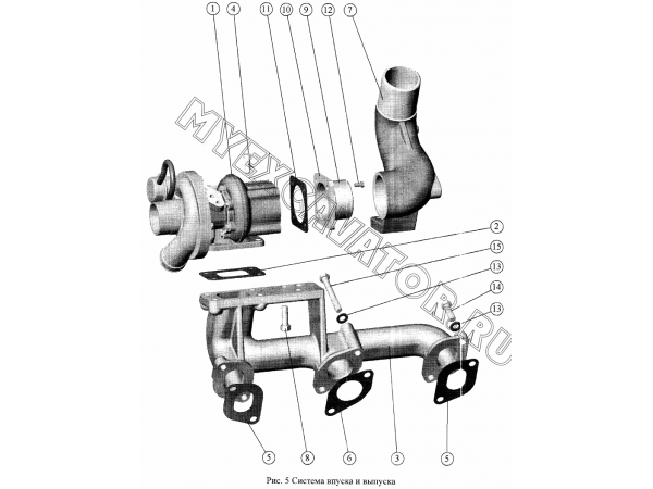 Коллектор выпускной ММЗ Д-245S2-413