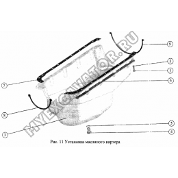 Установка масляного картера ММЗ Д-245S2-413