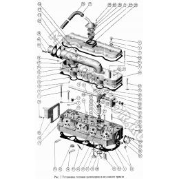 Установка головки цилиндров и впускного тракта. Клапаны и толкатели клапанов ММЗ Д-245S2-413