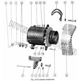 Установка генератора ММЗ Д-245S2-413