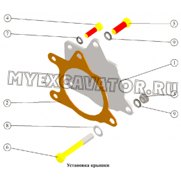 Установка крышки ММЗ Д-260.1