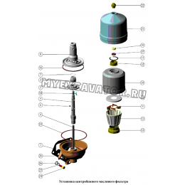 Установка центробежного масляного фильтра ММЗ Д-260.1