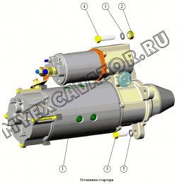 Установка стартера ММЗ Д-260.1