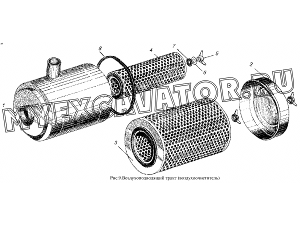 Воздухоподводящий тракт ММЗ Д-260.4