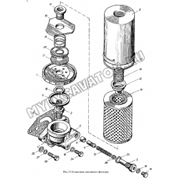 Установка масляного фильтра ММЗ Д-260.4
