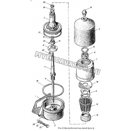 Центробежный масляный фильтр ММЗ Д-260.4