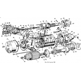 Стартер 24В и его установка ММЗ Д-260.4